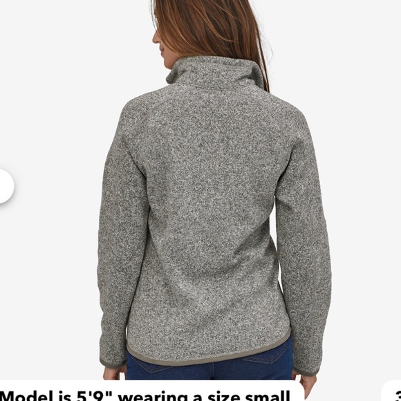 Women’s Small Gray Patagonia Fleece - Picture 2 of 12